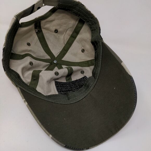 Unbranded Men's Slideback Camouflage Hat Adjustable Embroidered Flag Patriotic - Picture 6 of 6